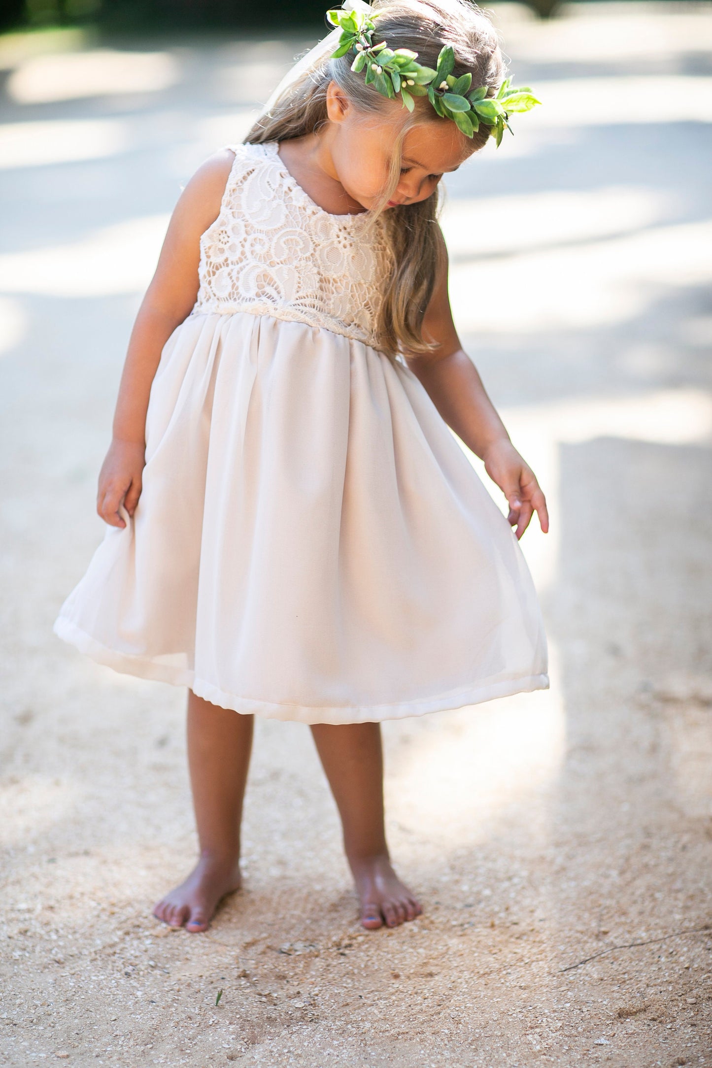 Citron Lemon Leaf Flower Crown: Wedding Greenery Halo with Silk Ribbon