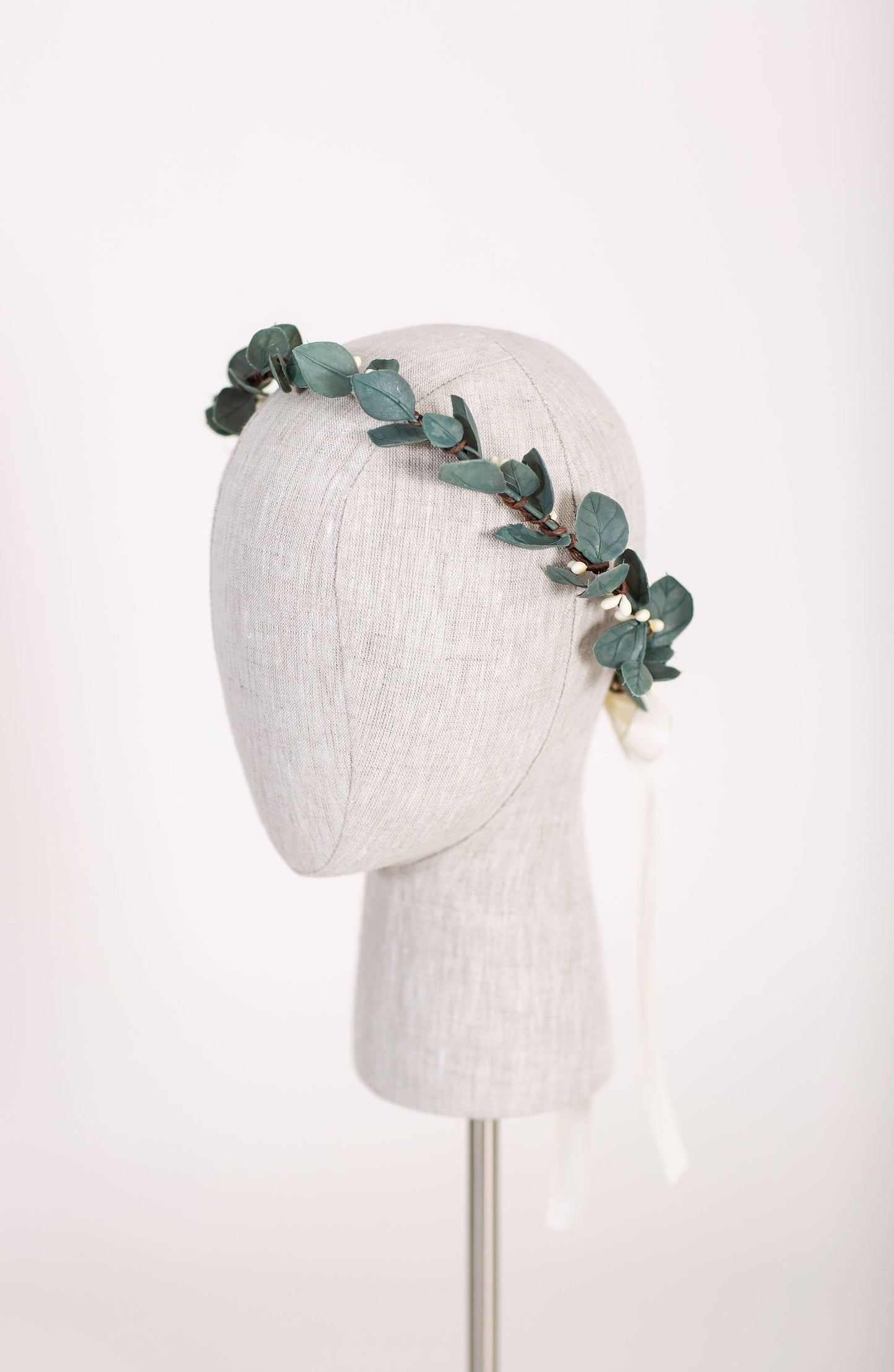 Eucalyptus Flower Crown: Greenery Halo, Bridal Hair Piece