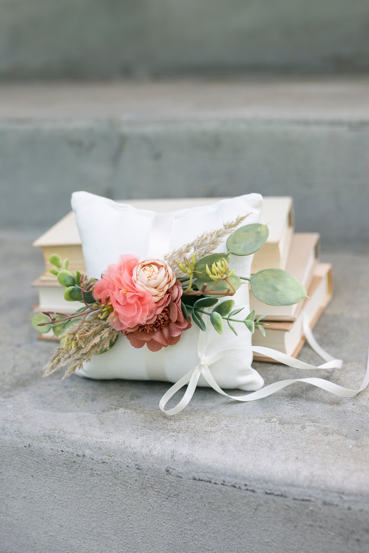 Francesca Flower Ring Pillow Set | Spring + Summer Weddings | Dessert Pink Tones