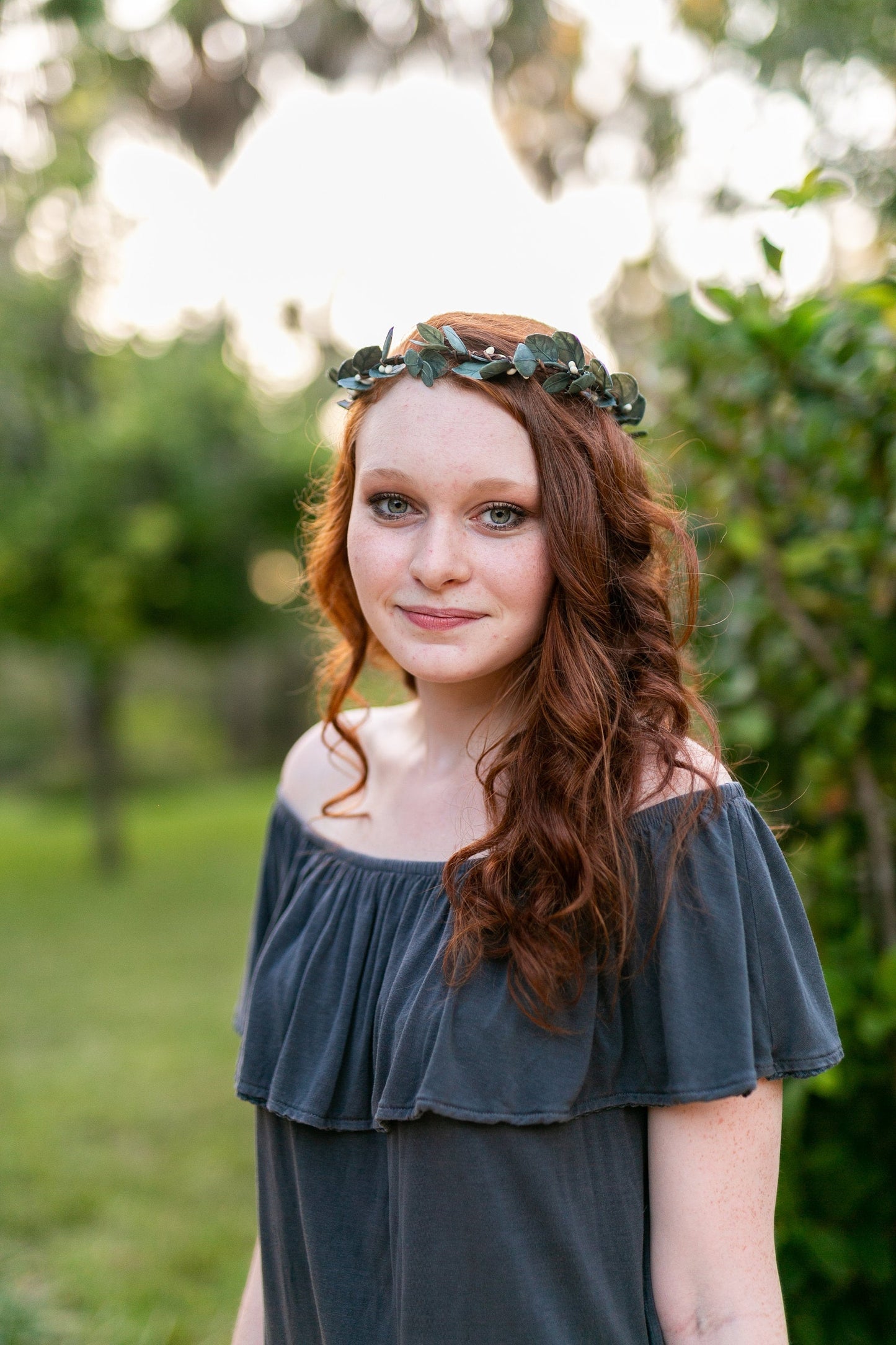 Eucalyptus Flower Crown: Greenery Halo, Bridal Hair Piece
