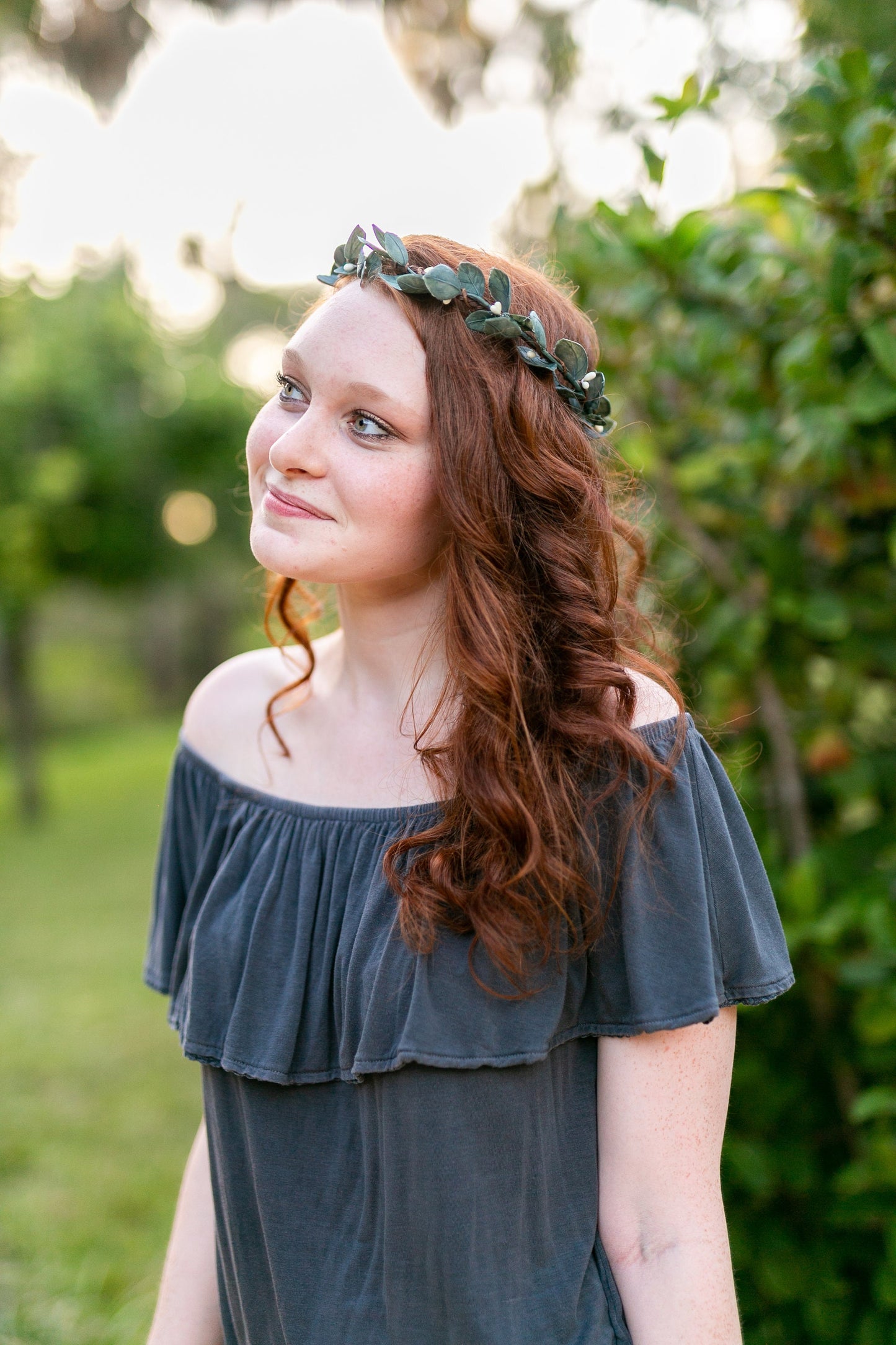 Eucalyptus Flower Crown: Greenery Halo, Bridal Hair Piece