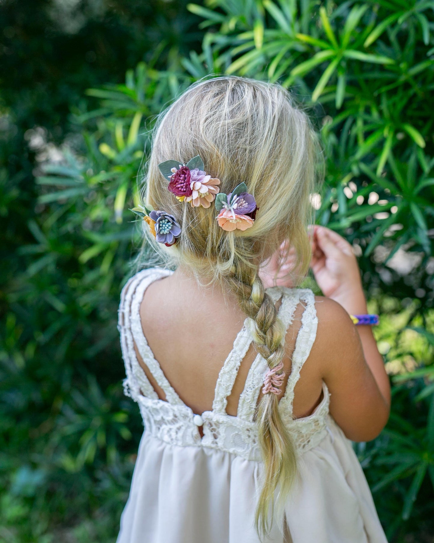 Bridal Flower Hair Pin Set: Regency Wedding Hair Accessory