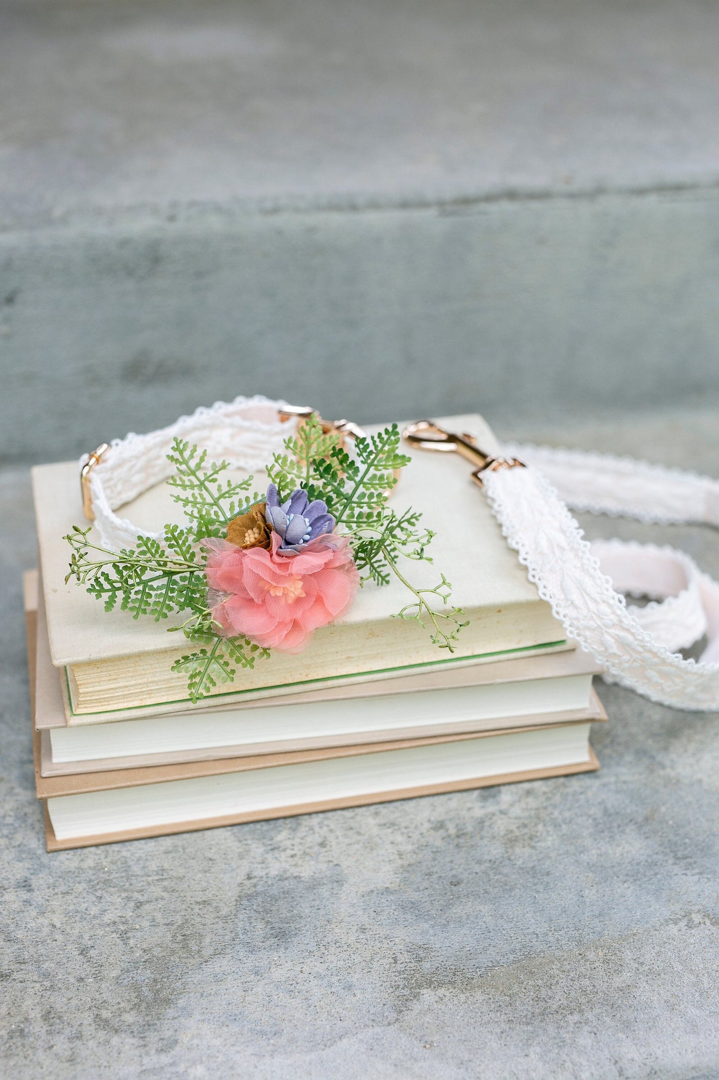 Wedding Dog Corsage, Floral Pet Collar Accessory for Dog Wedding Leash Decor, Attachable & Removable Collar Flower, Pet Bridal Floral Collar